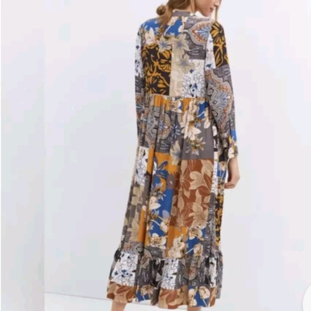 Anthropologie x Mare Mare‎ Lynda Maxi Dress Size Small Long Sleeve Cottagecore - Picture 4 of 11